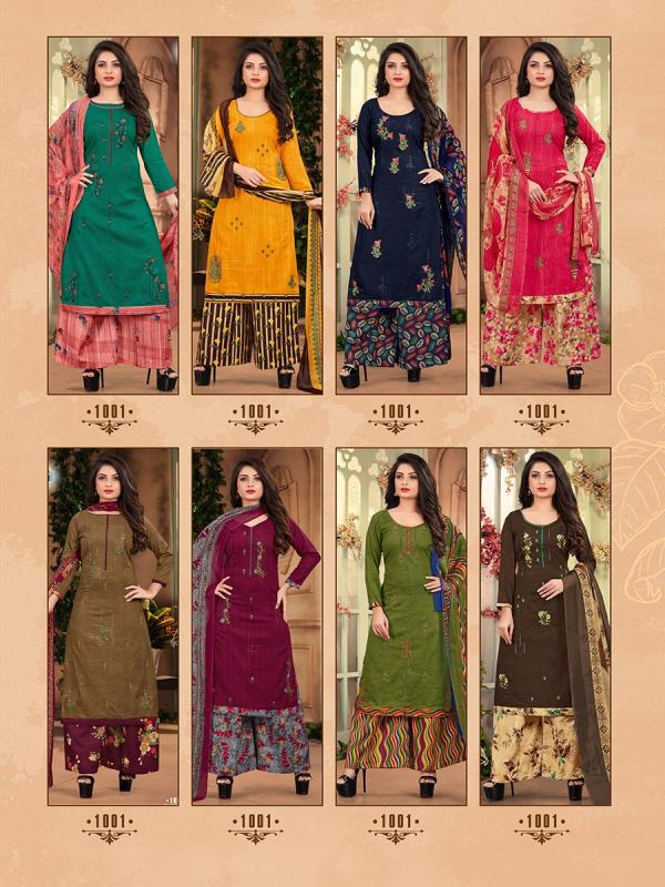 Patiyala Queen 1 Pure Cambric Cotton Unstich Suit Wholeseller